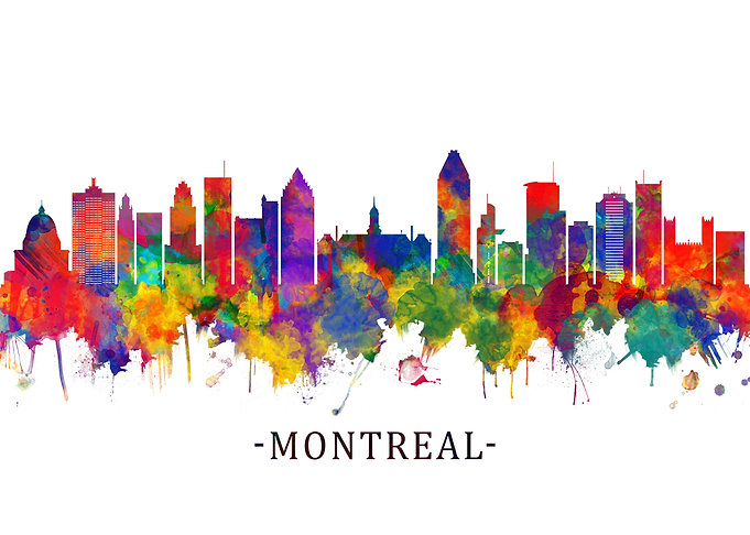 Montreal Canada Skyline