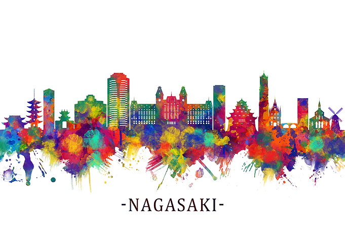 Nagasaki Japan Skyline