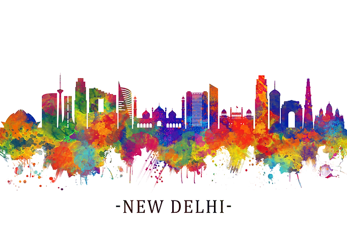 New Delhi India Skyline