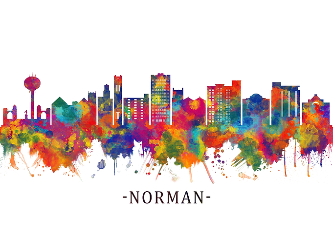 Norman Oklahoma Skyline