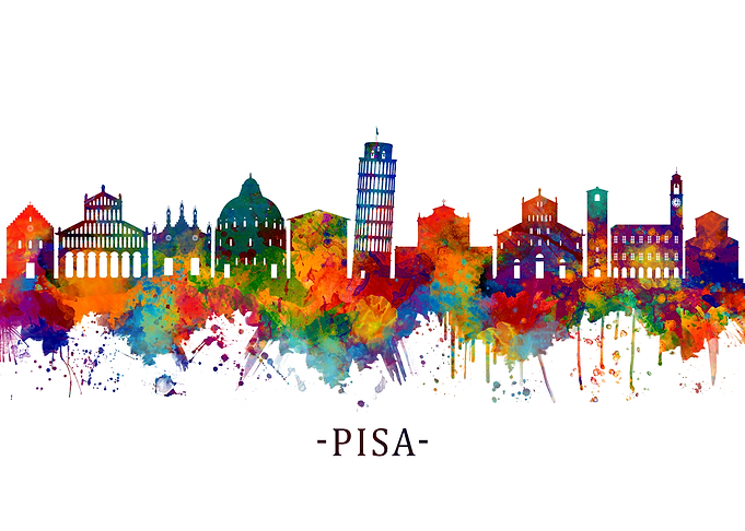 Pisa Italy Skyline