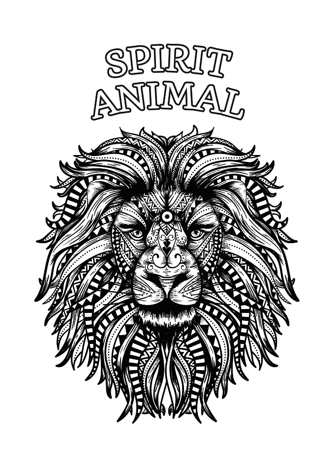 Mandala Lion