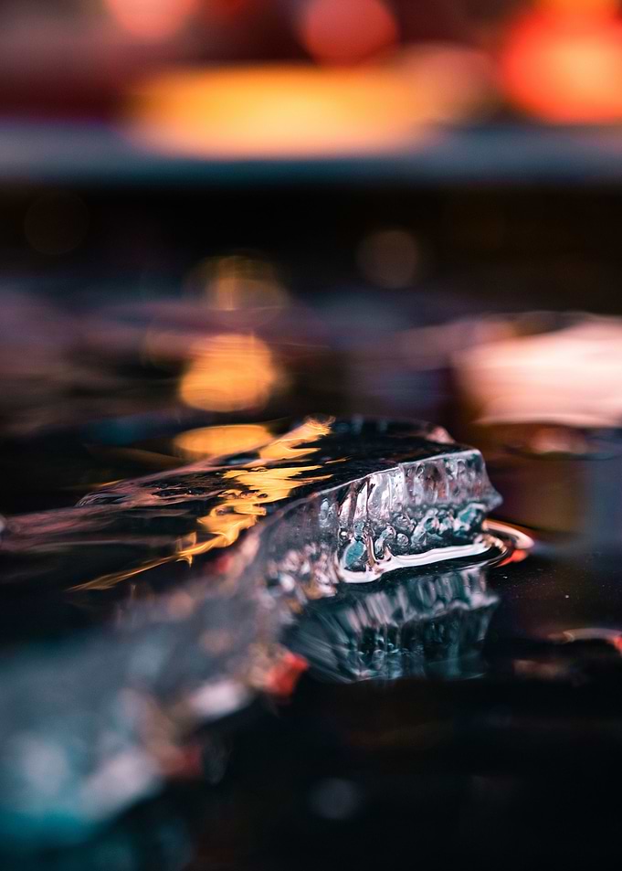 Colorfull Close up Ice