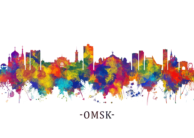 Omsk Russia Skyline