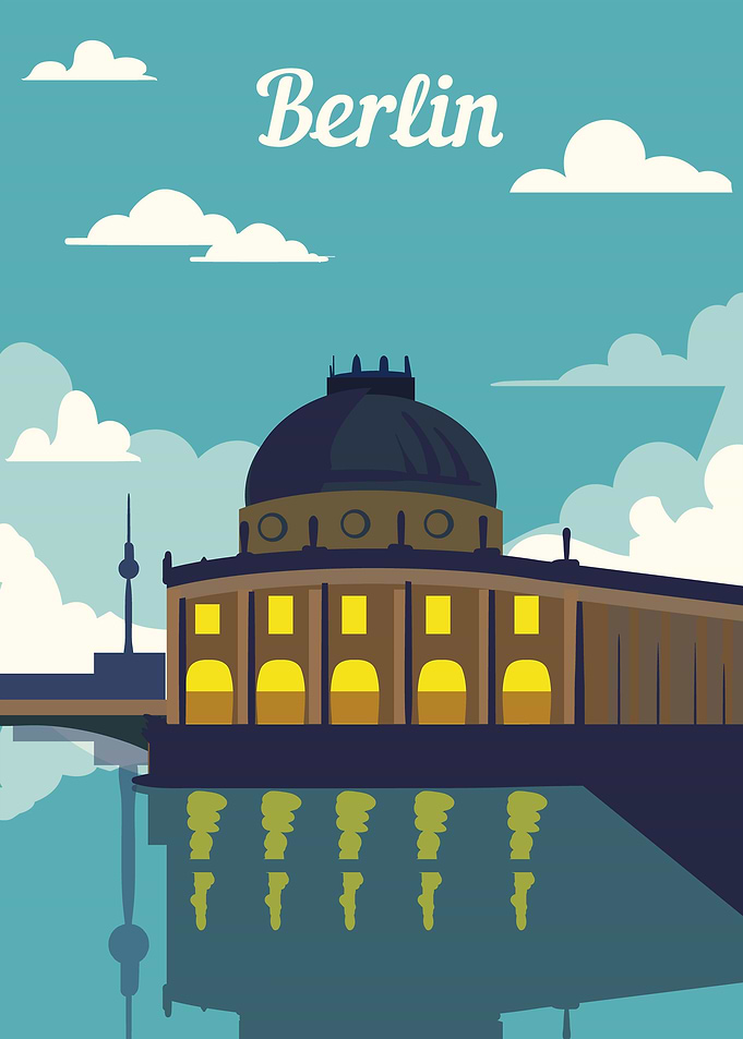Berlin Retro poster