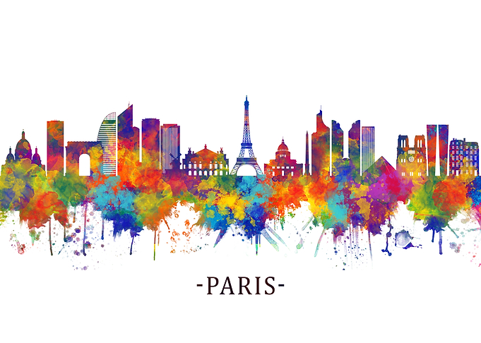 Paris France Skyline