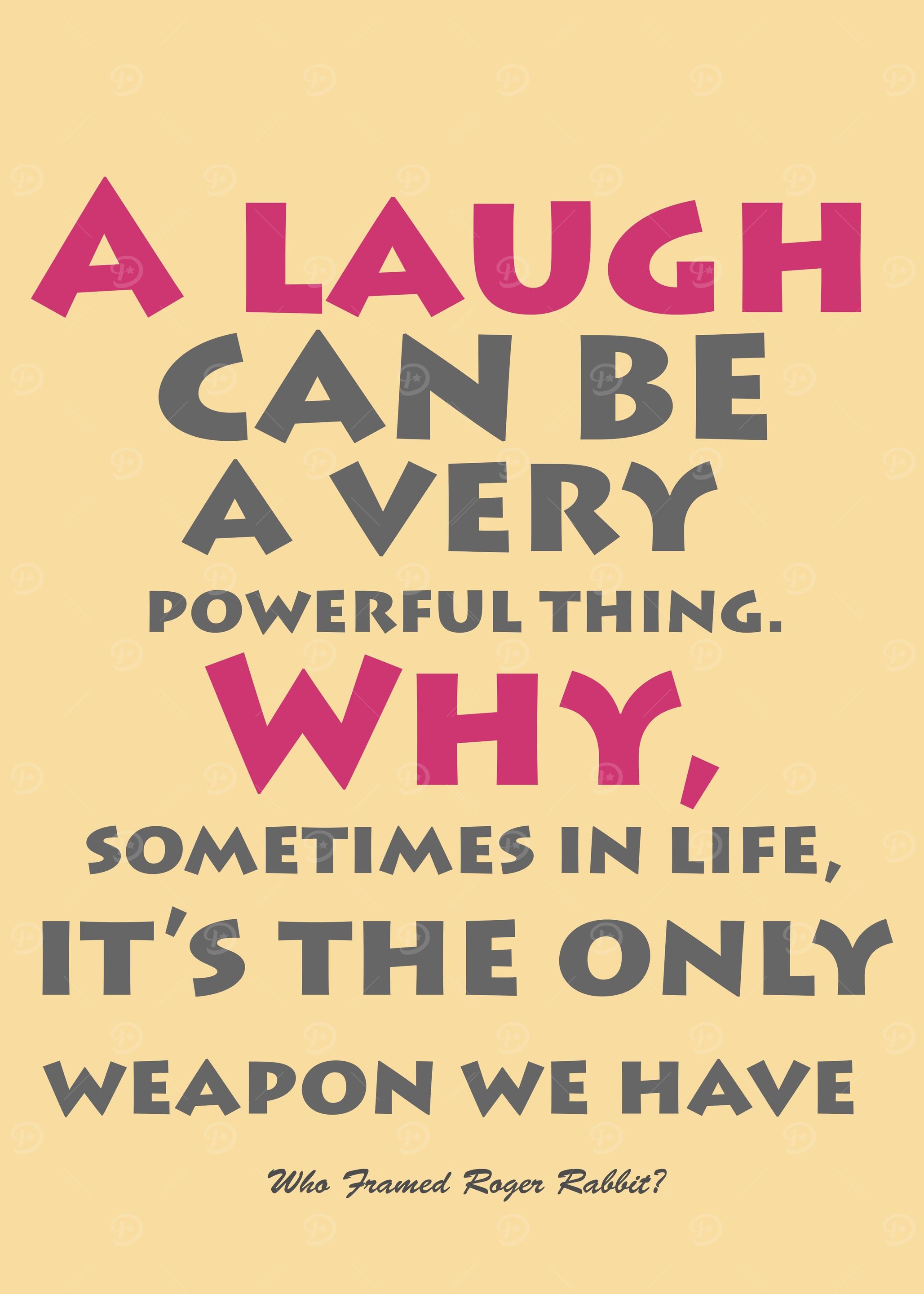 A laugh can be a very