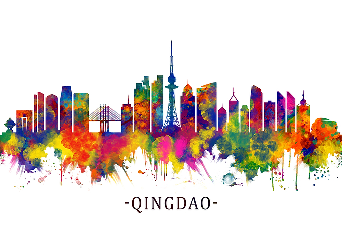 Qingdao China Skyline