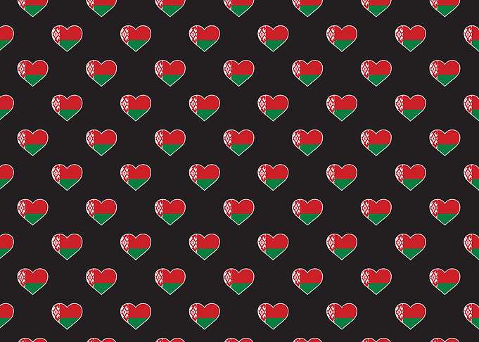 Love Belarus flag Motif