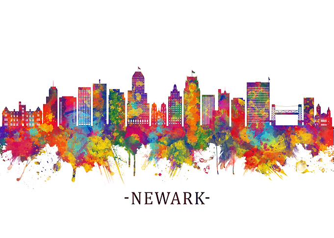 Newark New Jersey Skyline