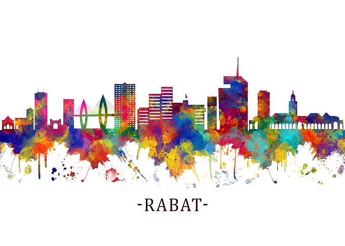 Rabat Morocco Skyline