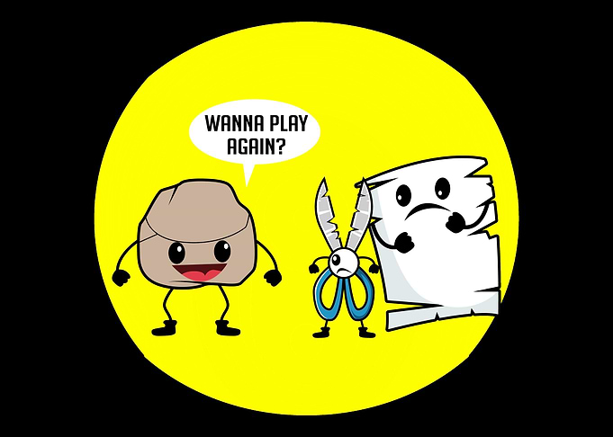Rock Paper Scissor Funny F