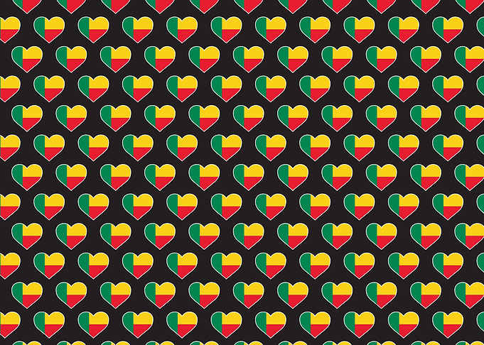 Love Benin flag Motif