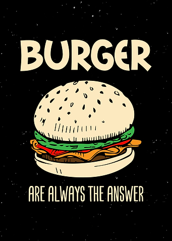Burger Quote Wall Art