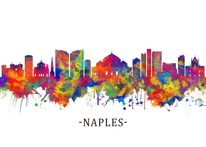 Naples Italy Skyline