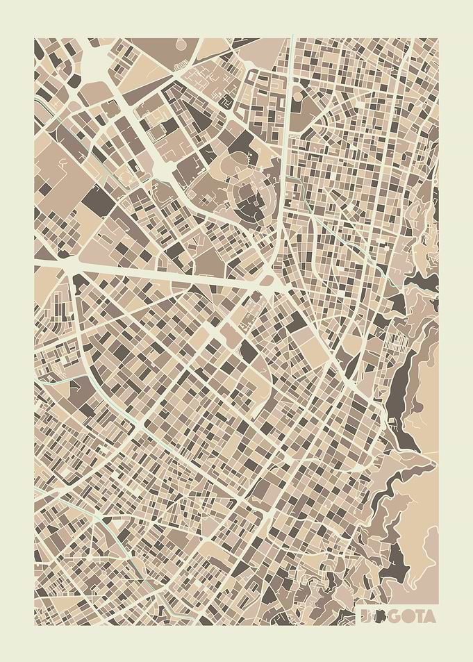 Bogota city map