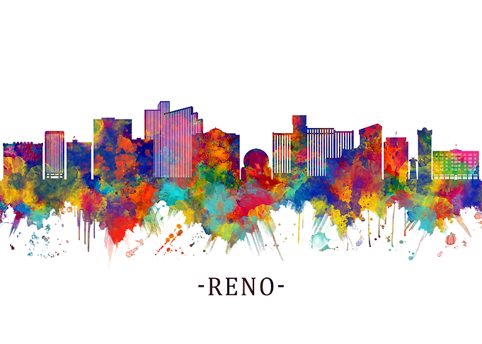 Reno Nevada Skyline
