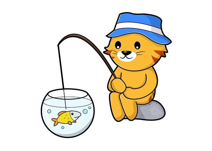 Cat Angler Fishing Fish