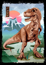 Trex watercolor