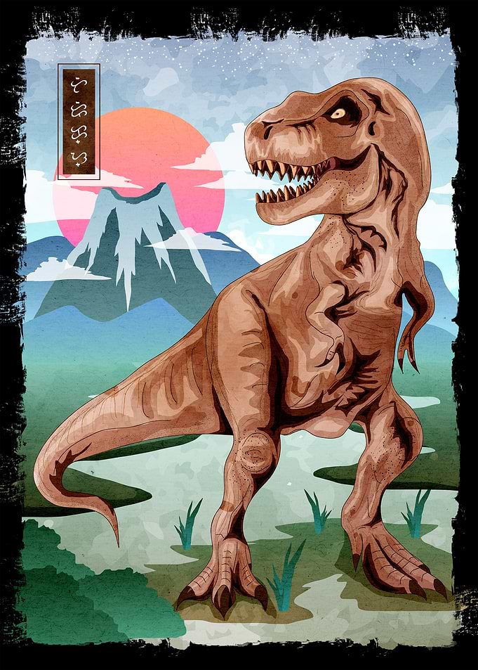 Trex watercolor