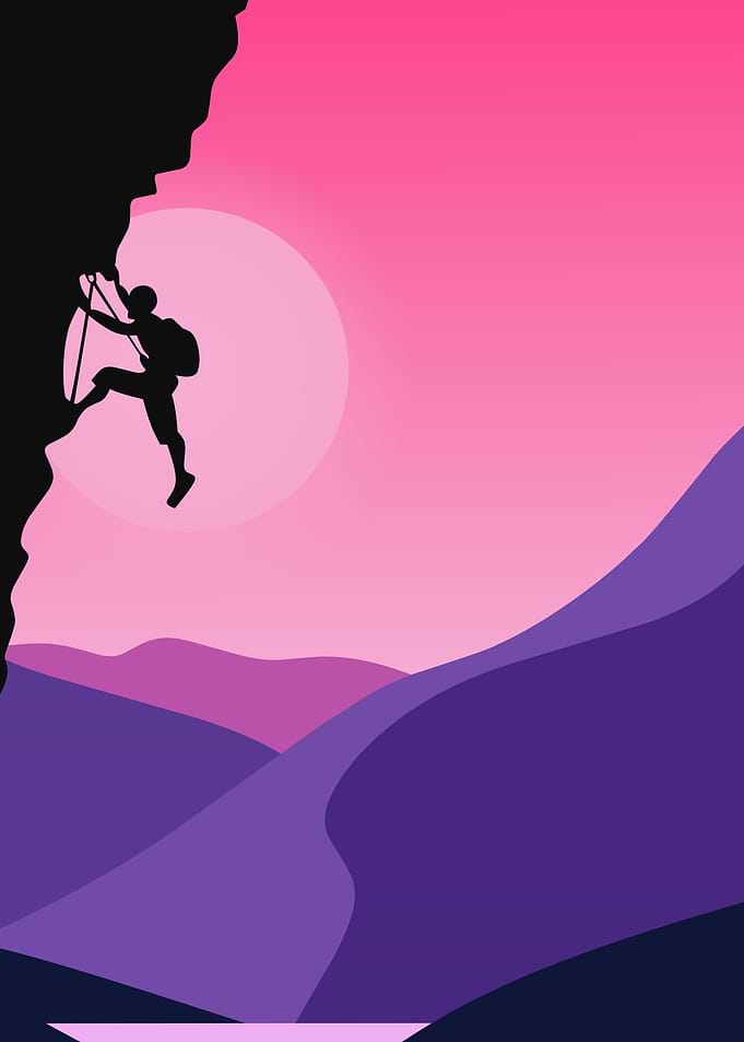 climbers nature flat