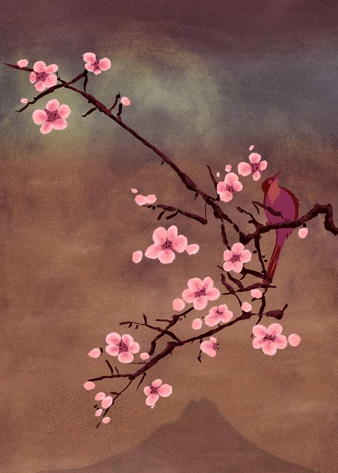 Moon bird and Blossom 2