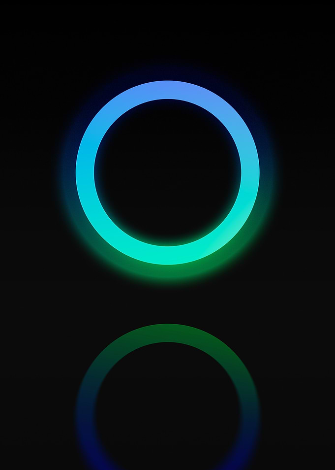 Neon Geometric Glyph Sign