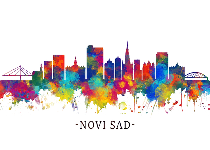 Novi Sad Serbia Skyline