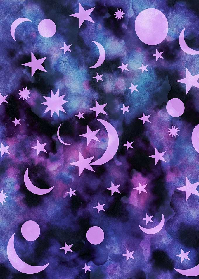 Starry Sky Moon Cosmos 1