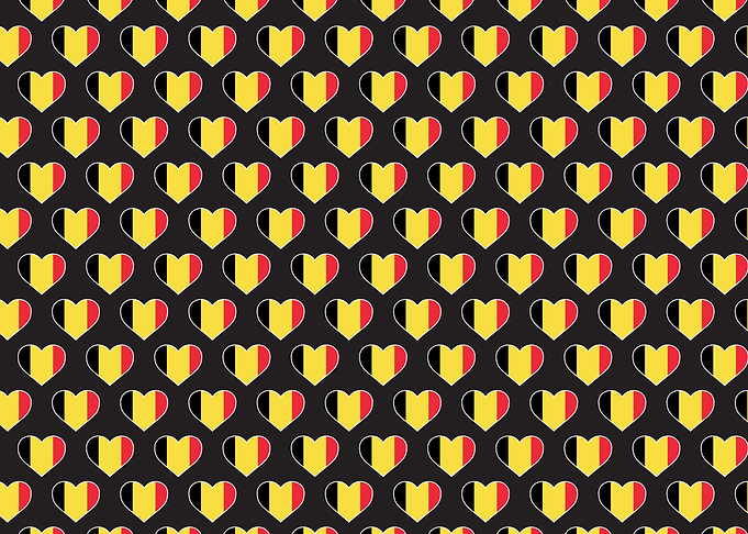 Love Belgium flag Motif