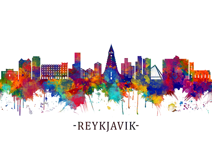 Reykjavik Iceland Skyline