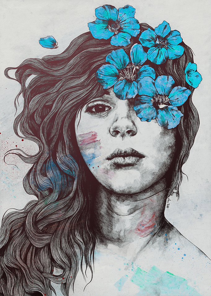 Softly Spoken Agony blue