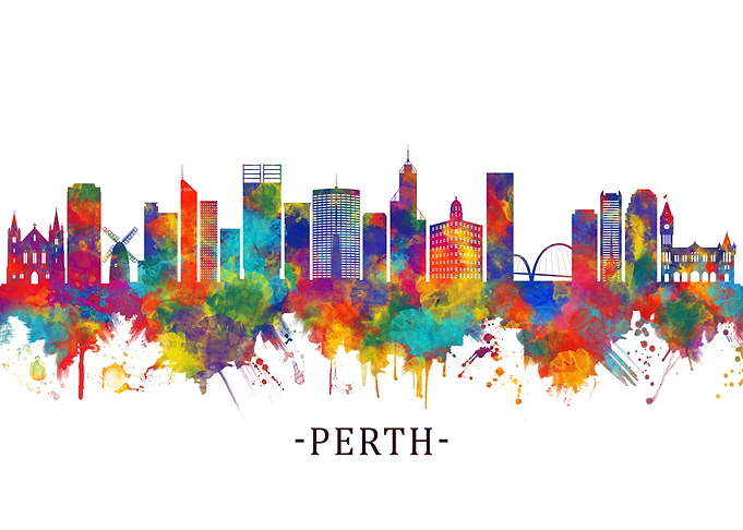 Perth Australia Skyline