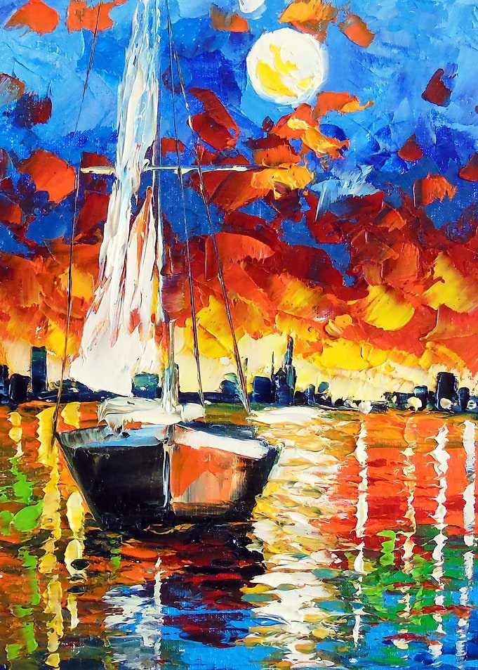 Sailboat at dawn