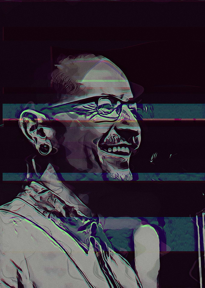 chester bennington face