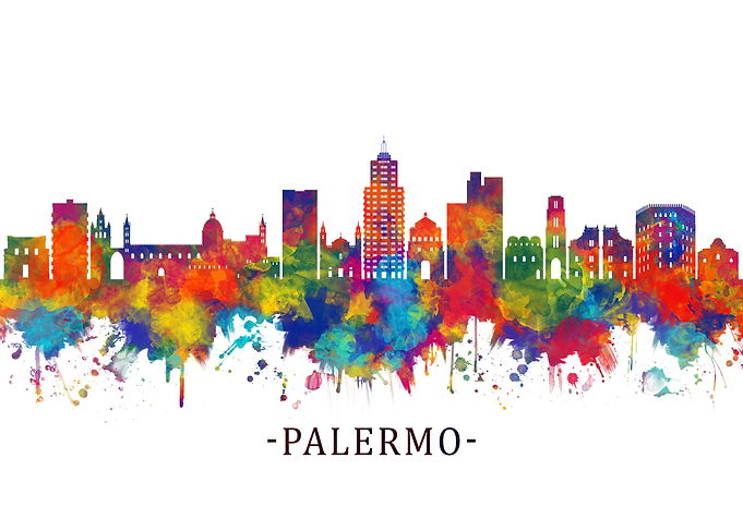 Palermo Italy Skyline