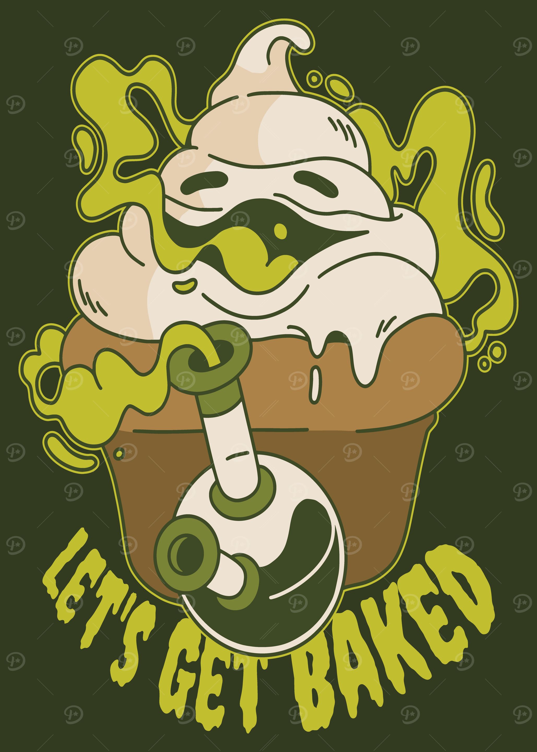 STONED CUPCAKE DESIGN