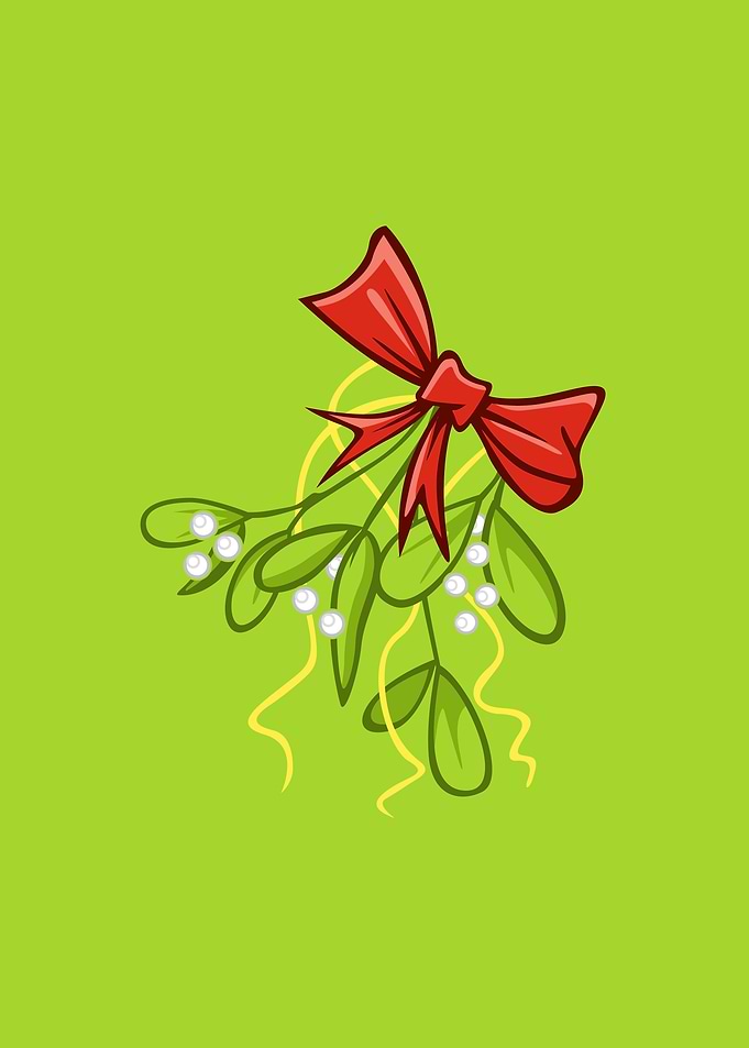 Ribbon and leaf decoration