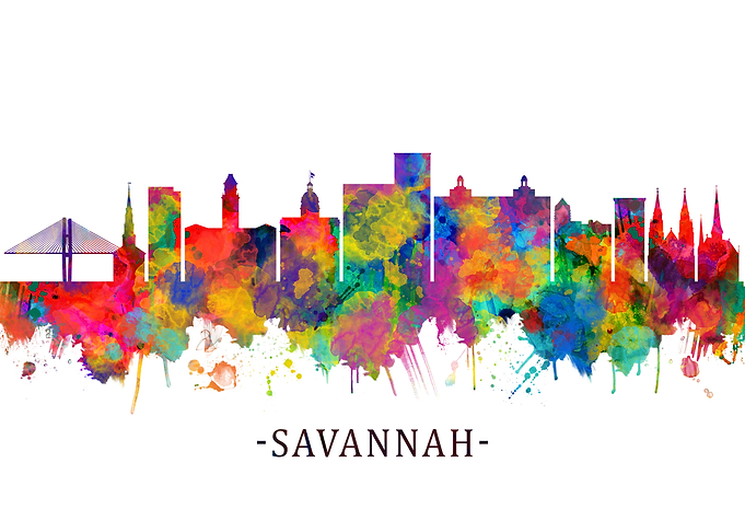 Savannah USA Skyline