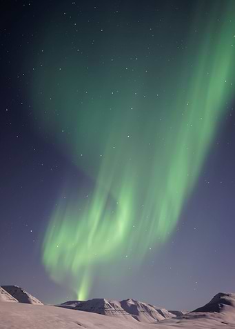 Green Aurora Borealis
