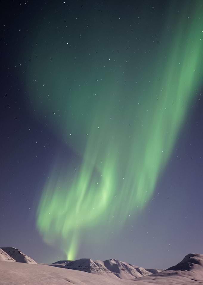 Green Aurora Borealis