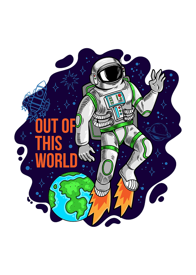 Astronaut and Space