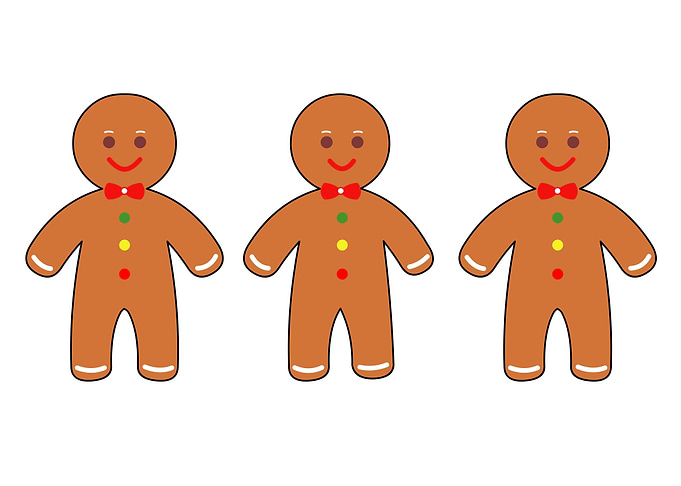 Happy gingerbread men