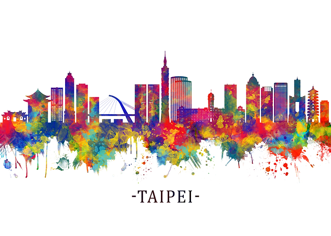 Taipei Taiwan Skyline