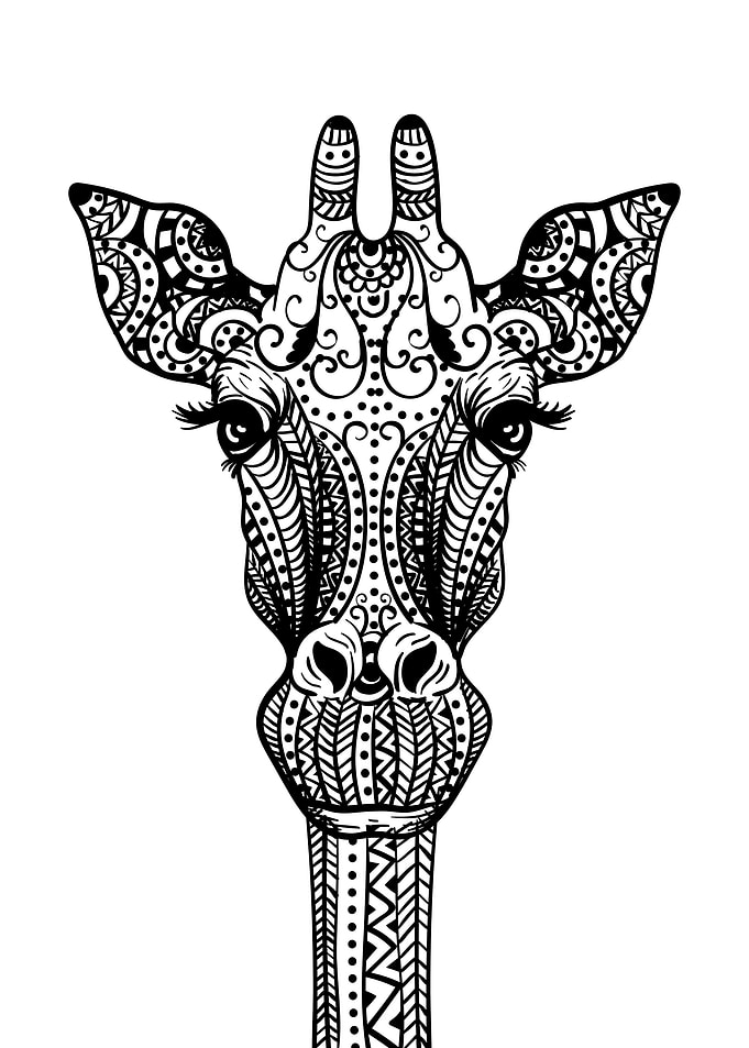 Mandala Giraffe