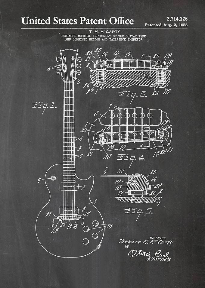 3 Electric Guitar Patent