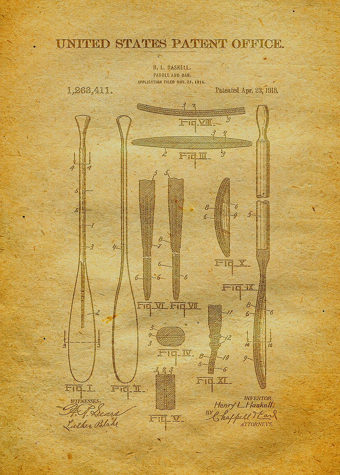 11 Paddle and Oar Patent