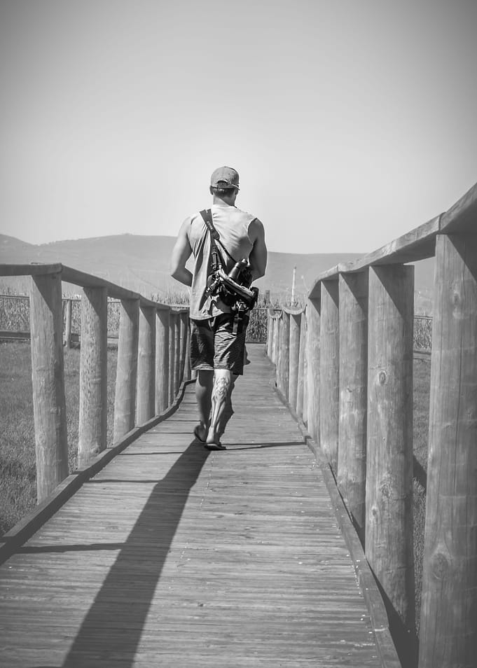 Man on a journey