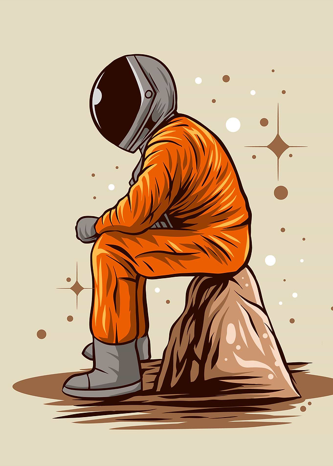 Astronaut and Space