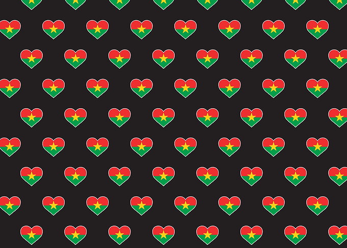 Love Burkina Faso flag